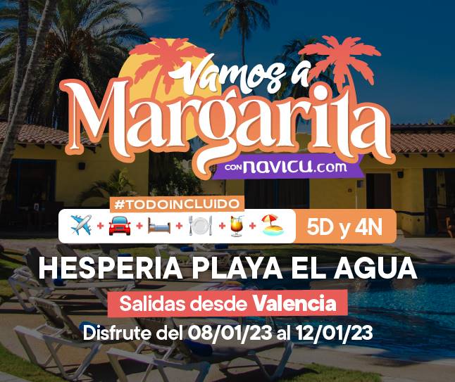 Viaja a Margarita con Todo Incluido 5 días y 4 noches